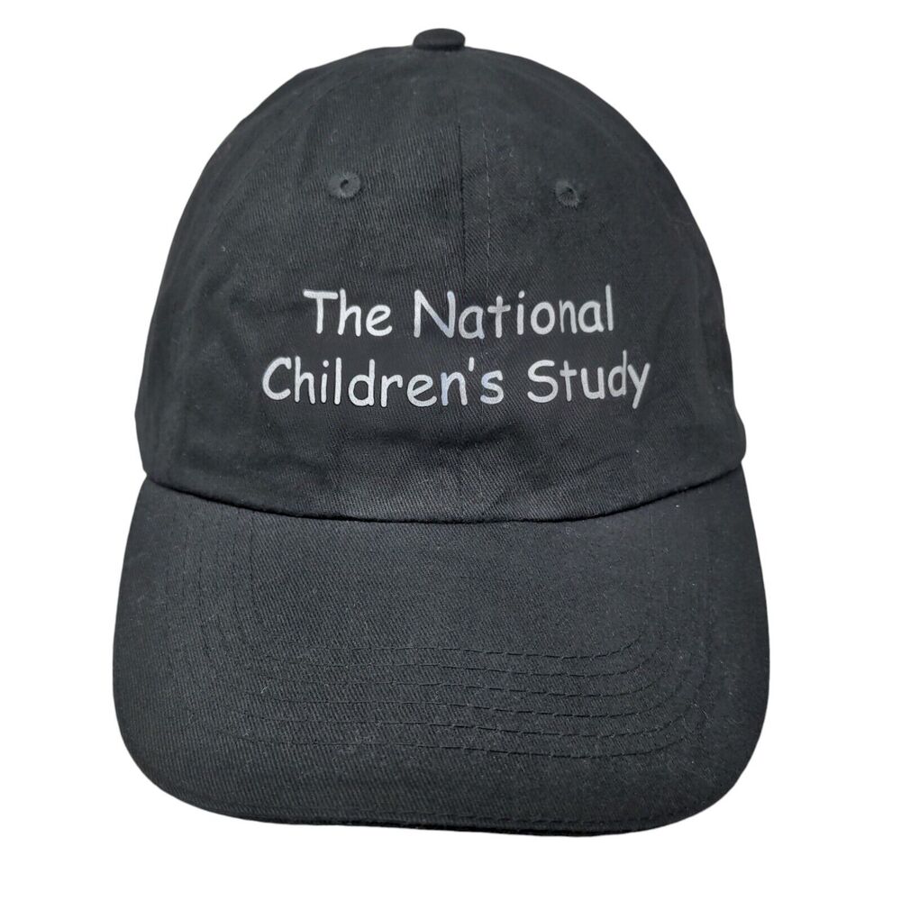 The National Children's Study Strapback Hat Black One Size Adjustable Norwood